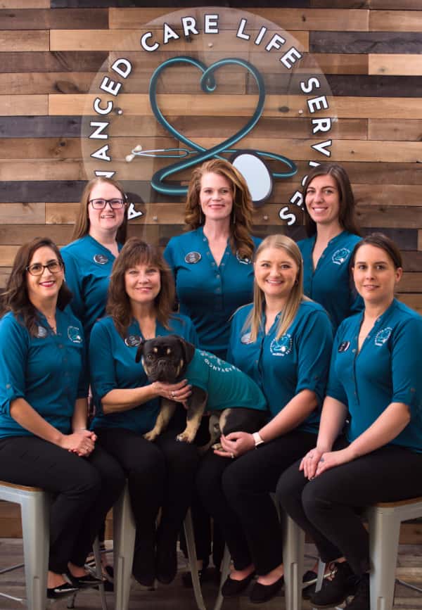 TEAM TEAL - Our amazing staff at Advanced Care Life Services